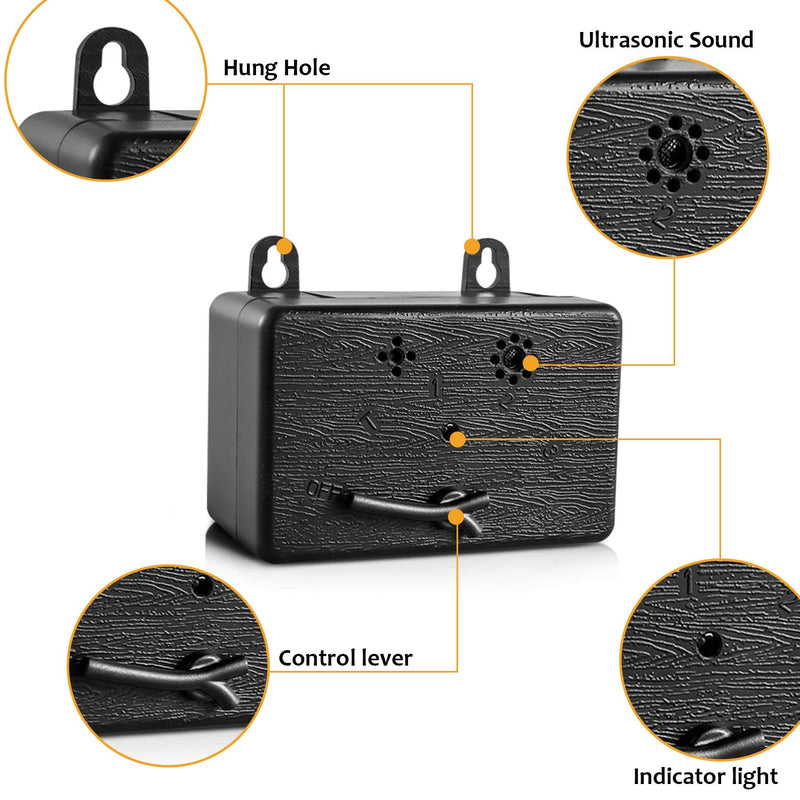 [Australia] - Dog Bark Control Device 50 FT Range Barking Device, Ultrasound Mini Outdoor Dog Bark Control, Anti-bark Deterrent, Training Tools, Indoor/Outdoor Stop Bark Security for Dogs 