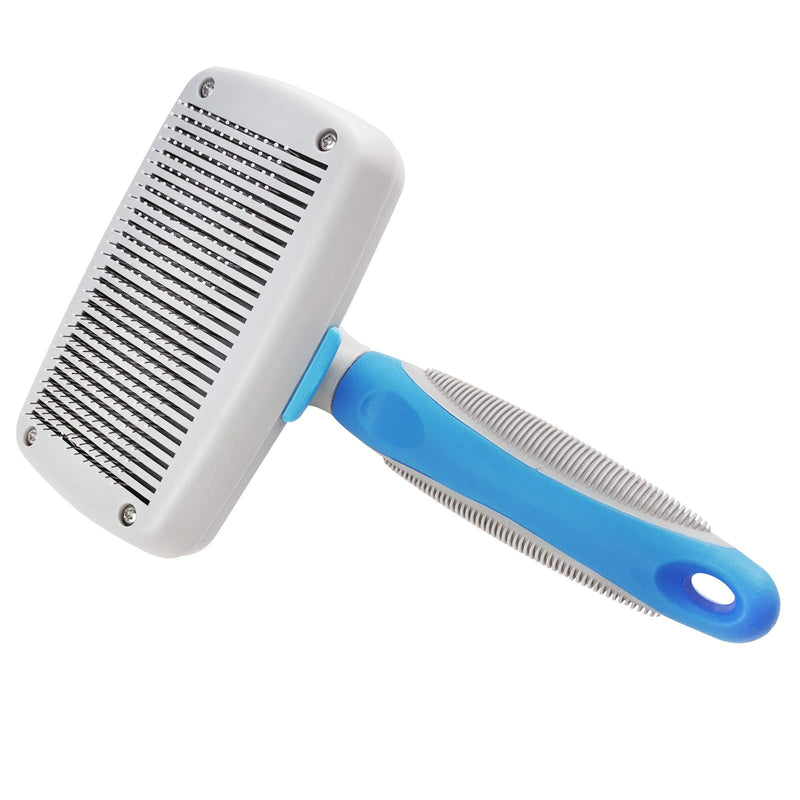 HPYMore Dog Self Cleaning Slicker Brush, Dog and Cat Grooming Brush Greet for Short and Long Hair, Best Choose for Gentle Effective Grooming - PawsPlanet Australia