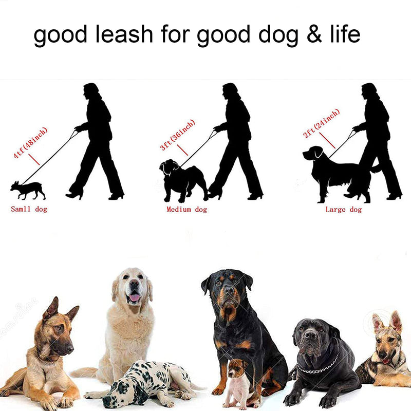 Strong Stainless Steel Gold Chain Dog Leash,with Leather Handle,12mm Width 18K Gold Plated NK Link Chain Leash,Metal Leash for Small Medium & Large Dogs 3ft (36 inch) - PawsPlanet Australia