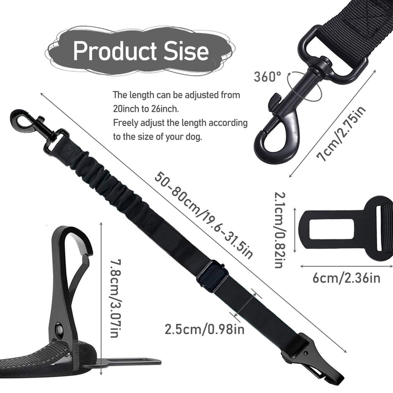 Idota dog seat belt car, shock absorber dog, seat belt dog car, elasticity of the elastic belt for pets, adjustable pull rope for pets - PawsPlanet Australia