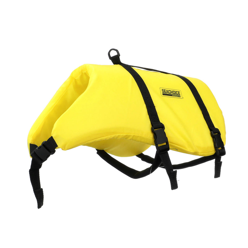 [Australia] - Seachoice 86330 Dog Life Vest - Adjustable Life Jacket for Dogs, with Grab Handle, Yellow, Size Medium, 20 to 50 Pounds 