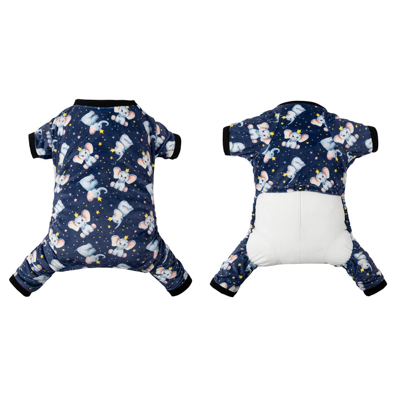 CuteBone Dog Pjs Onesies Pet Clothes Jumpsuit Cat Apparel Soft Puppy Pajamas X-Small Elephant - PawsPlanet Australia