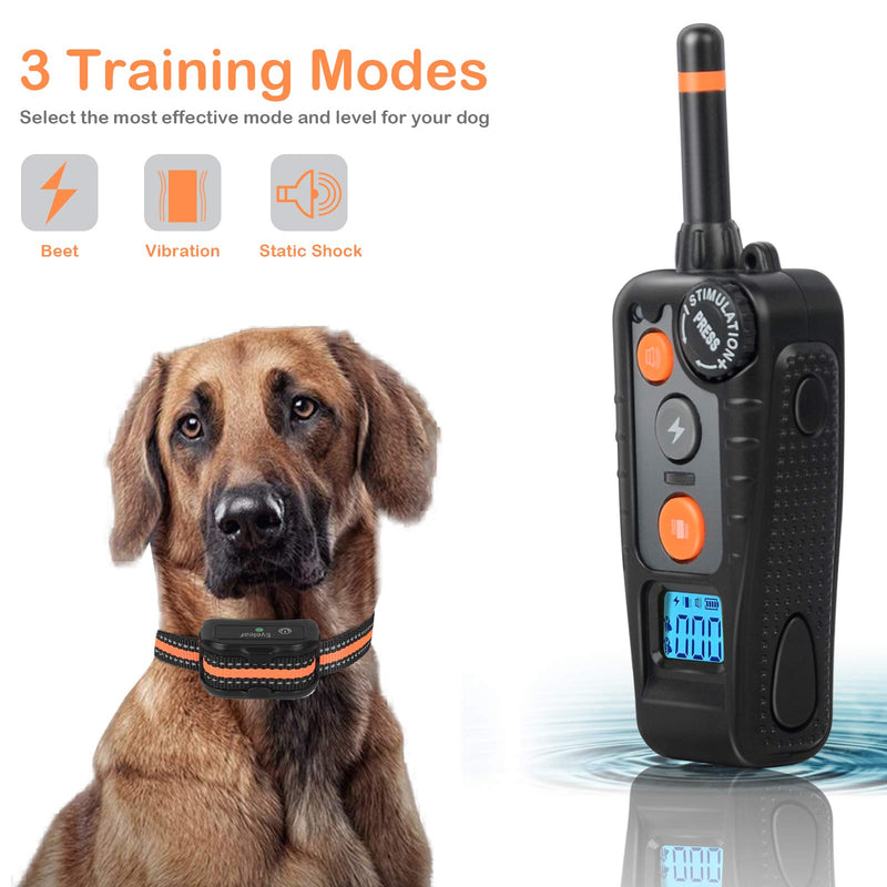 Eyeleaf Dog Training Collar,Training Dog Collar Suitable for P11 and P16 Series,Profession w/3 Training Modes,Beep,Vibration and Shock,Rechargeable & IPX7 Rainproof black-A - PawsPlanet Australia