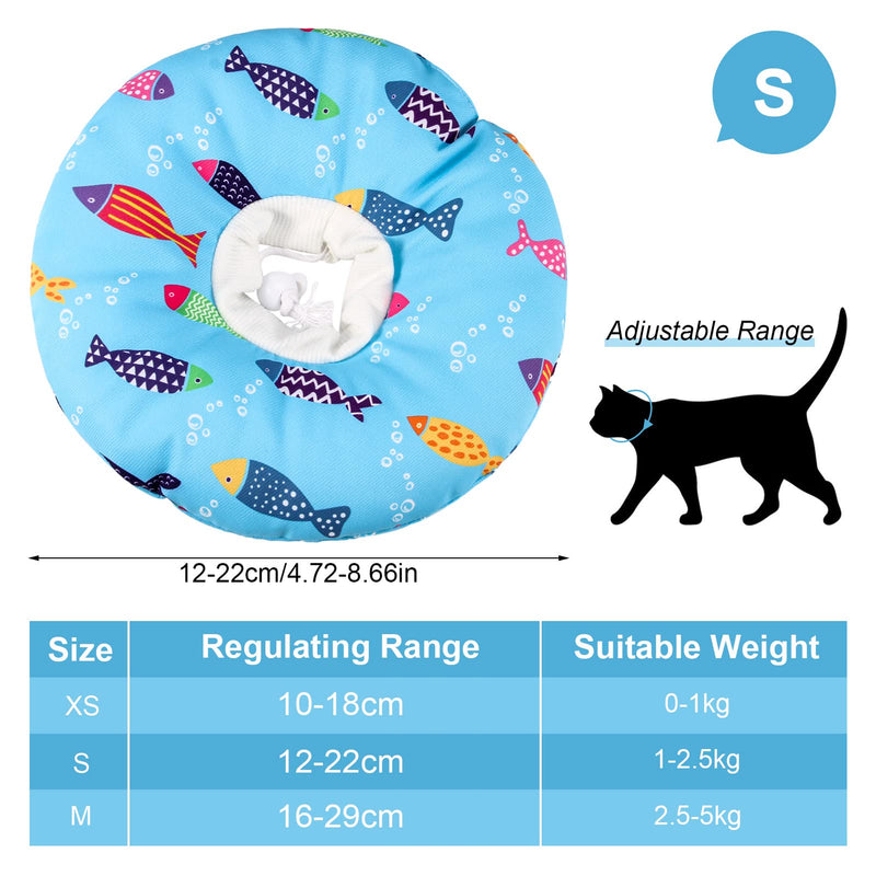 AUXSOUL Cat Cone Collar Pet Recovery Collar for Cat Kitten Puppy Soft Elizabeth Collar for Cats Small after Surgery Cat Cone Collar Anti Scratch, Cat Buster Collar Small(S) - PawsPlanet Australia