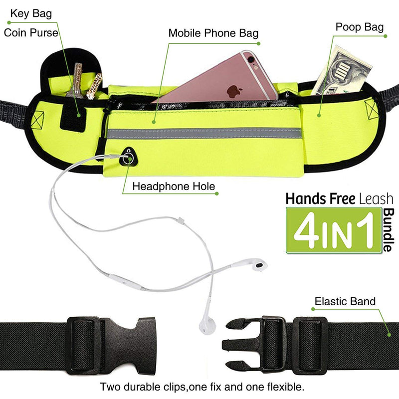 Hands Free Leads for Dog with Waist Bag Waist Belt Pet Dog Leash Hands Free Running Dog Lead - PawsPlanet Australia