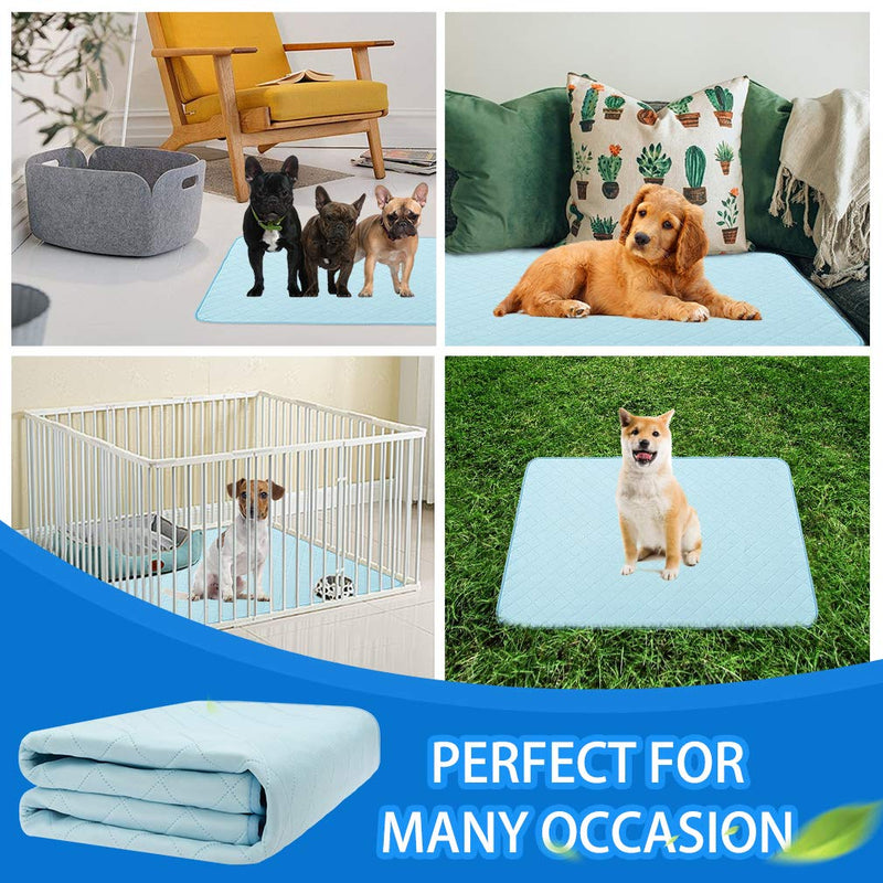 Dog Self Cooling Mat - Cooling Pads for Dogs, Washable Pet Cooling Blanket, Waterproof, Super Water Absorption Reusable Dog Pee Pads for Summer, Crate Mats for Pet Cages 47" x 28"(1 Pack) - PawsPlanet Australia