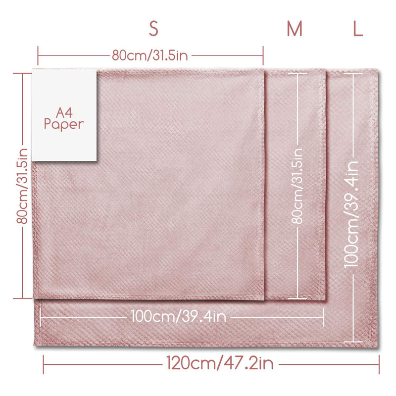 Nobleza Dog Blanket 100x80cm Fluffy Fleece Pet Blankets for Cat Puppy Washable Soft Warm Kitten Sleep Mat Bed Pad Khaki L100*W80cm - PawsPlanet Australia