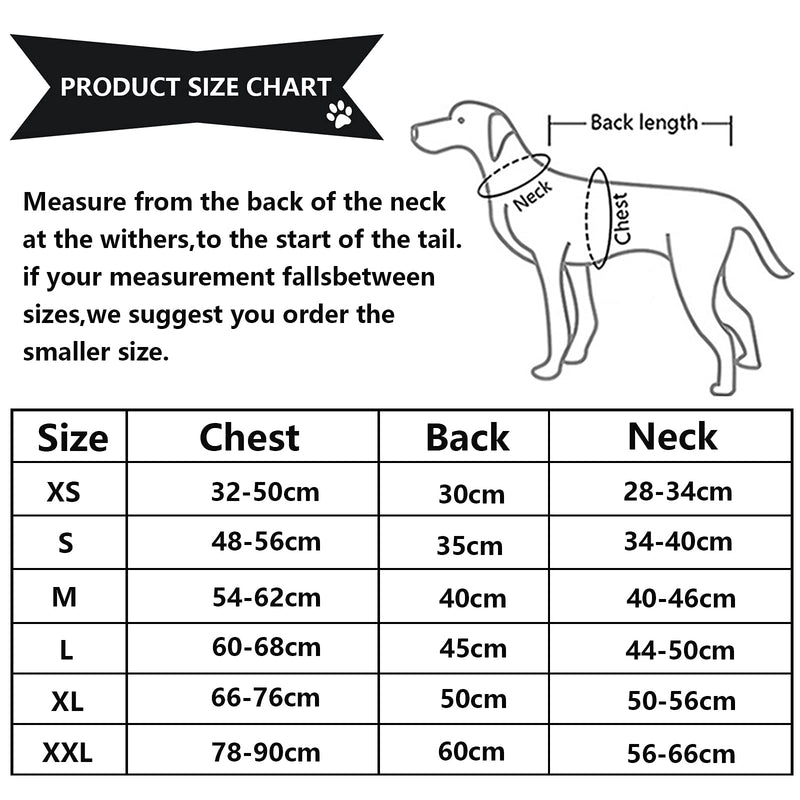 Morezi Dog raincoat, dog rain coat poncho waterproof clothes with safe reflective stripes and zipper closure for small medium and large pet - Black - XS X-Small(Back: 30cm) - PawsPlanet Australia