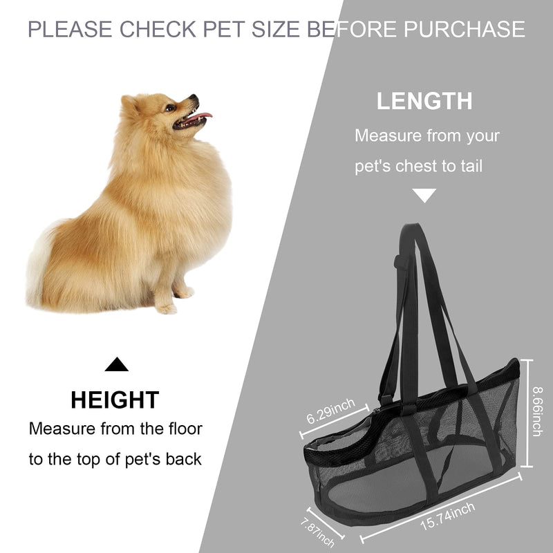 KONNITIHA Pet Carrier for Small Cats Dogs Puppies of 10 Lbs,Breathable Mesh Bag for Dog/Cat Travel Carriers Soft Sided Collapsible,Airline Approved Puppy Carrier Black - PawsPlanet Australia