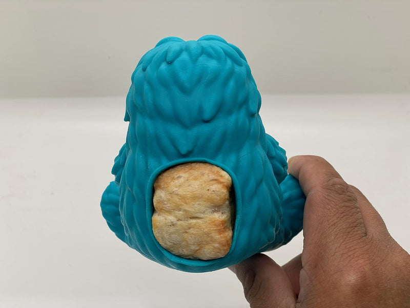 Yeti Puff and Play Dog Chew Toy Treat Dispenser Blue - PawsPlanet Australia