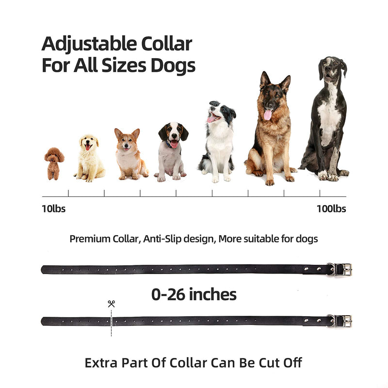 [Australia] - IKK Dog Training Collar, Shock Collar for Dogs with Remote, 3 Training Modes-Beep, Vibration and No Harm Shock, 2 in 1 Rechargeable Collar, Adjustable Waterproof E Collar for Large Medium Small Dogs 