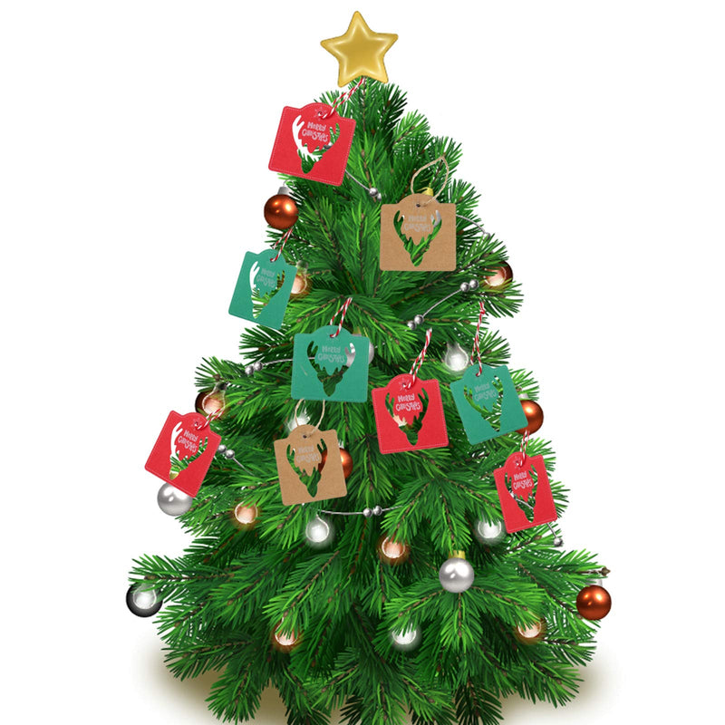 BinaryABC Christmas Party Favor Gift Tags,Christmas Tree Hanging Tags,Christmas DIY Party Decorations Supplies,90Pcs - PawsPlanet Australia