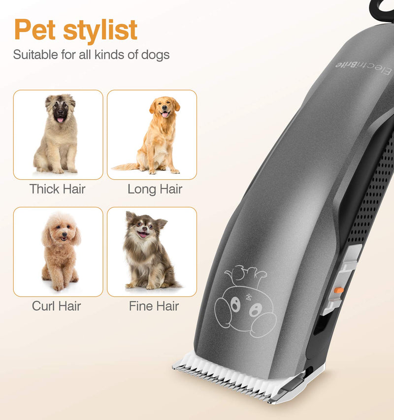 Dog Clippers,Dog Grooming Kit 36V Powerful Motor Low Noise Plug-in Professional Electric Pets Hair Trimmers Shaver Shears with 4 Comb Guides, Scissors, Nail Clippers for Dogs and Cats - PawsPlanet Australia