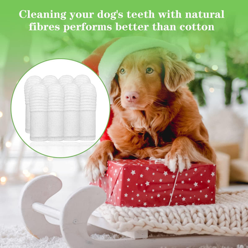 UICCVOKK Pack of 20 dog toothbrush finger cots, finger cots dogs dental care cat toothbrush pet finger toothbrush dog anti-plaque finger dog efficient and clean dog toothbrush knitted fabric - PawsPlanet Australia