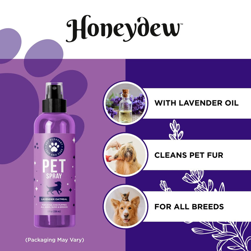 Lavender Oil Dog Deodorizing Spray - Dog Spray for Smelly Dogs and Puppies and Dog Calming Spray with Lavender Essential Oil - Lightly Scented Dog Deodorizer for Smelly Dogs and Dog Essentials - PawsPlanet Australia