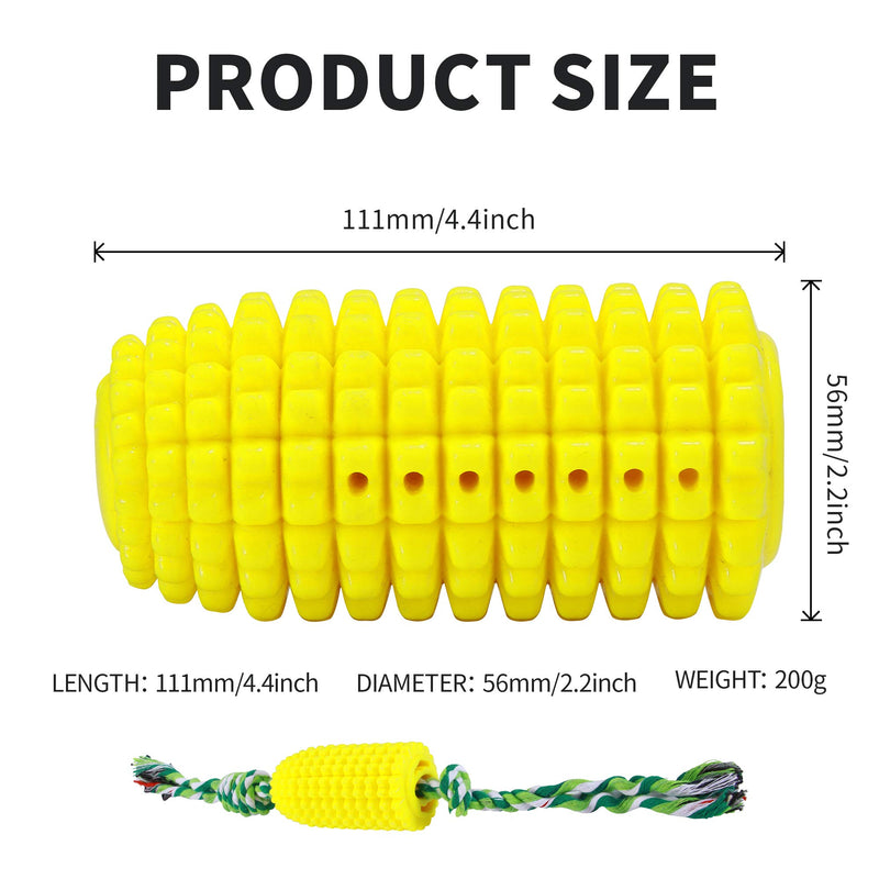 Dog Toys, Dog Chews Toy Corn Shaped with Rope, Indestructible Dog Toys, Dog Treats Tough Interactive Dog Toy Soft Puppy Toys Dog Toothbrush for Boredom, Dog Toys for Large Dogs Small Middle Dogs - PawsPlanet Australia