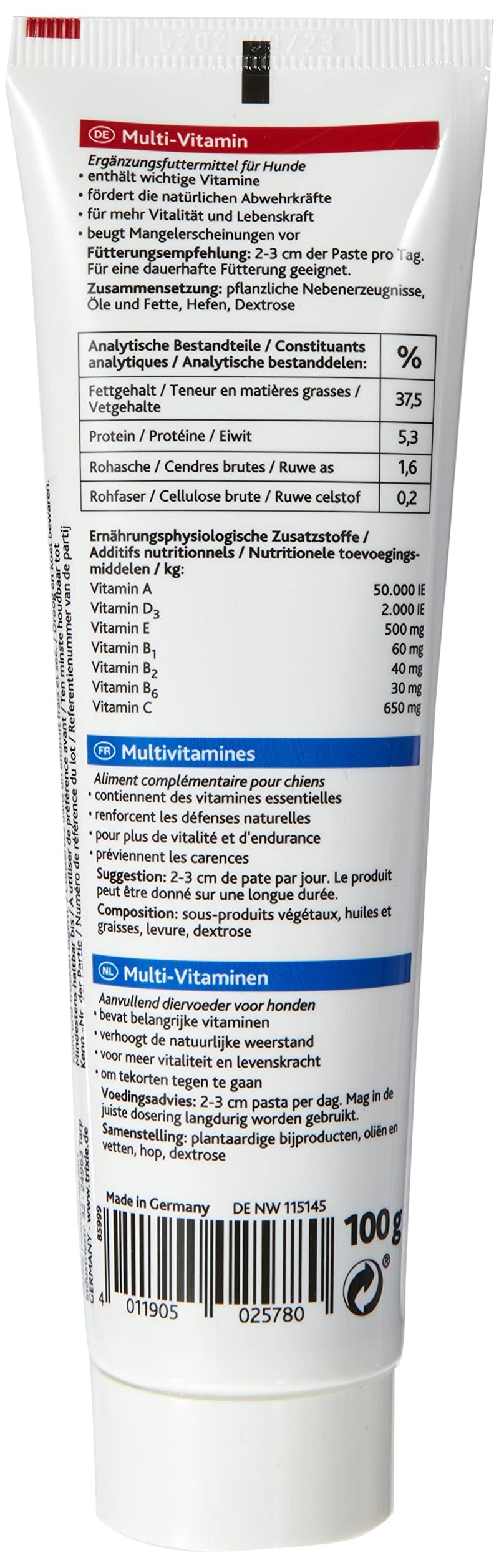 TRIXIE TX-2578 Multivitamin Paste 100g - PawsPlanet Australia