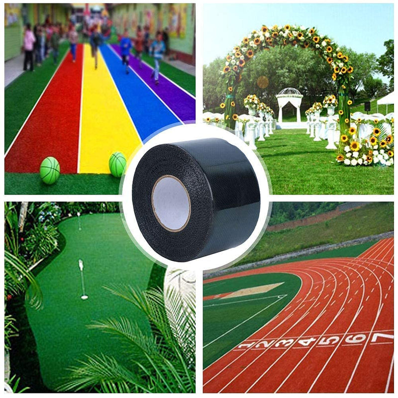 Double-Sided Artificial Turf Tape, Self-Adhesive Artificial Grass Seam Tape, Synthetic Turf Tape for Lawn Outdoor Carpet Jointing and Connecting Fake Grass - 2In x 16FT - PawsPlanet Australia