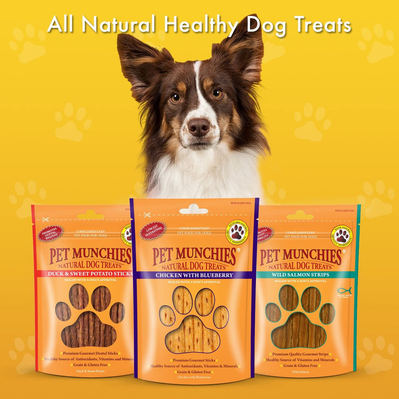 Pet Munchies Chicken Twists Dog Treats, Premium Natural Grain Free Dental Sticks Made Real Meat, Low in Fat and High in Protein 80g 80 g (Pack of 1) - PawsPlanet Australia
