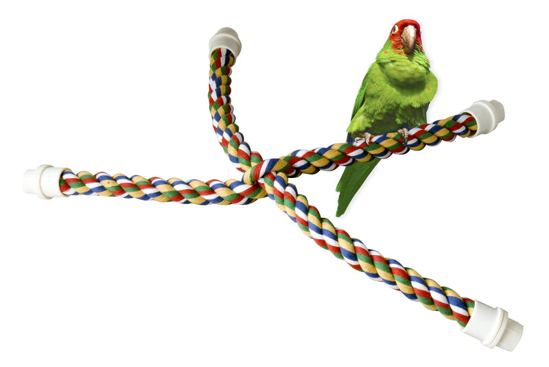 [Australia] - Doskocil Aspen/Booda Corporation BBX56134 Byrdy Cable Cross Bird Toy, Medium 