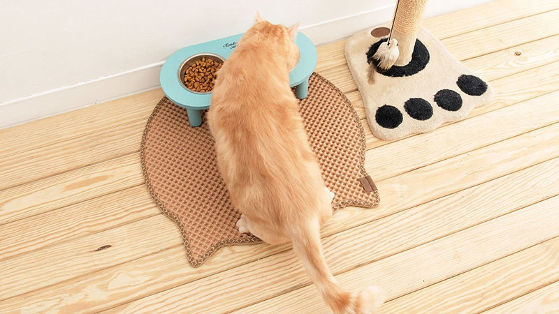 [Australia] - BlackHole Cat Litter Mat - Headshape 23" X 21" Beige 