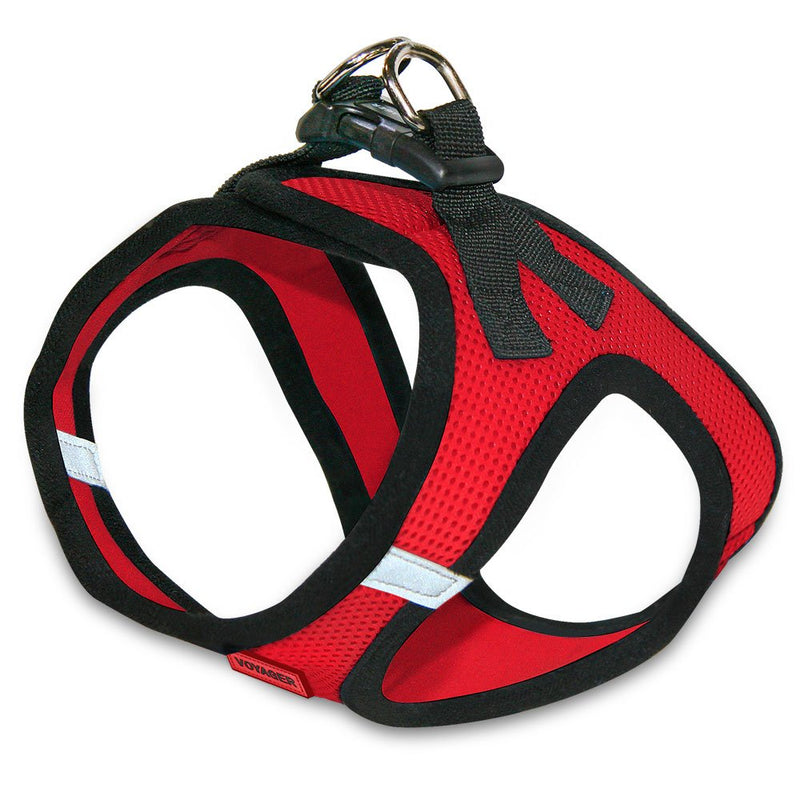 Voyager Step-in Air Dog Harness - All Weather Mesh Step in Vest Harness for Small and Medium Dogs by Best Pet Supplies S (Chest: 14.5 - 17") Red Base - PawsPlanet Australia