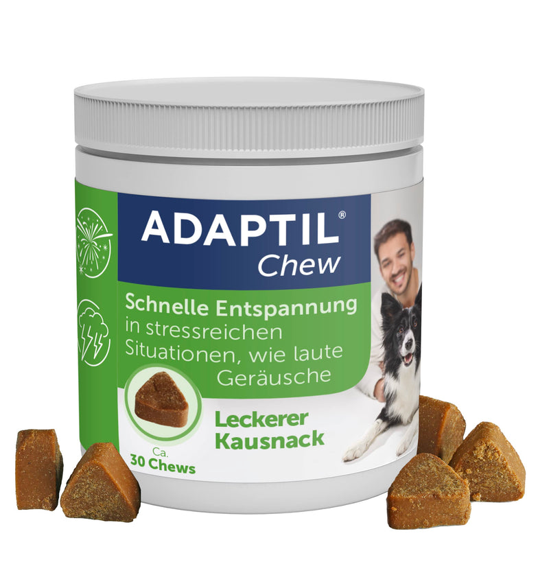 ADAPTIL Chew for dogs | Anti-stress snack for your dog | quick relaxation in stressful situations | with natural ingredients | 30 pieces - PawsPlanet Australia