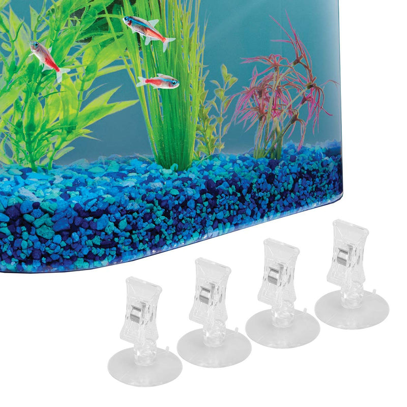 [Australia] - POPETPOP 4pcs Seaweed Clip,Fishes Veggie Seaweed Suction Cup Clip Feed Holder Feeding Tool for Aquarium Fish Tank Accessories 