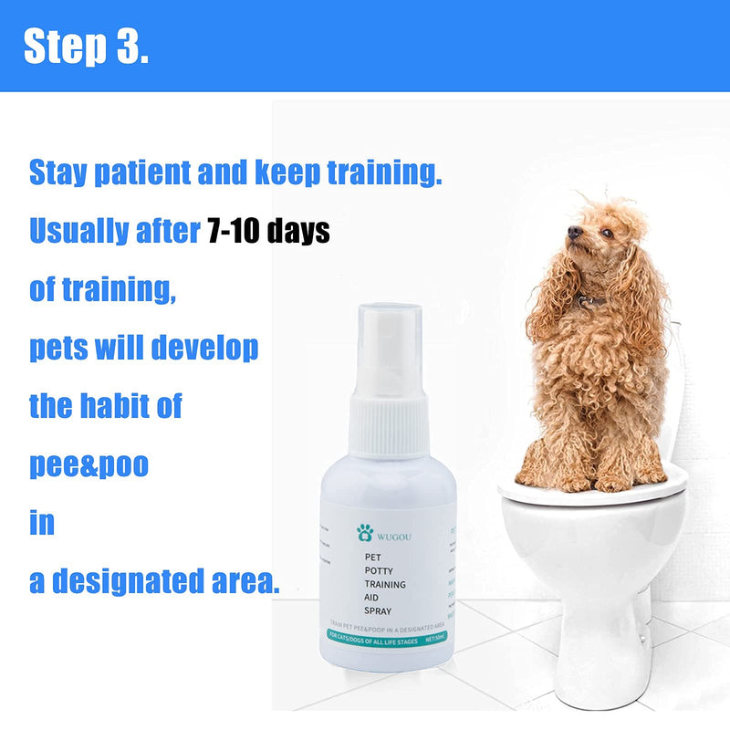 VVUGOU Puppy Potty Training Spray,Toilet Training & Behavior Aids for Cats & Dogs,Pet Corrector Spray for Pee Grass & Pad,Train Pet Where to Urinate, for All Life Stages Pet,Indoor & Outdoor Use,50ml - PawsPlanet Australia