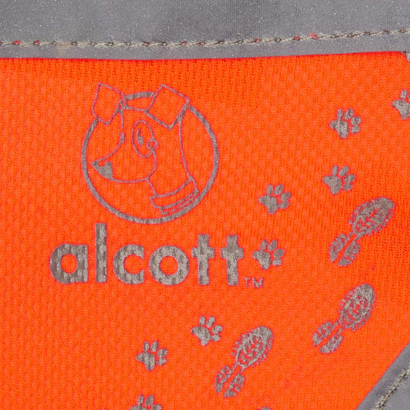 [Australia] - Alcott Essential Visibility Dog Bandana with Reflective Trim & Accents Small Neon Orange 