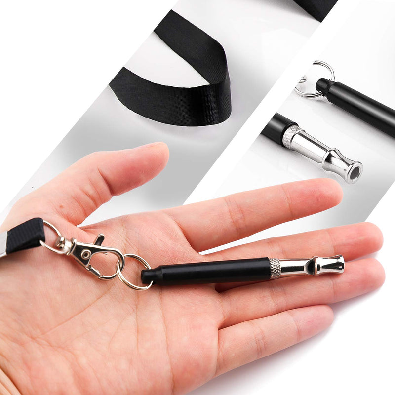 [Australia] - LUTER 2Pcs Dog Whistle to Stop Barking, Professional Adjustable Pitch Ultrasonic Dog Training Whistle and Silent Barking Control for Dogs with 2 Lanyard 