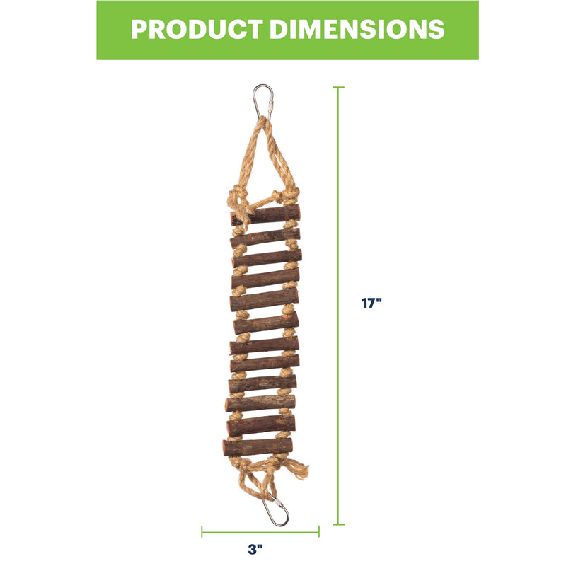 Prevue Hendryx 62806 Naturals Rope Ladder Bird Toy Original Version - PawsPlanet Australia