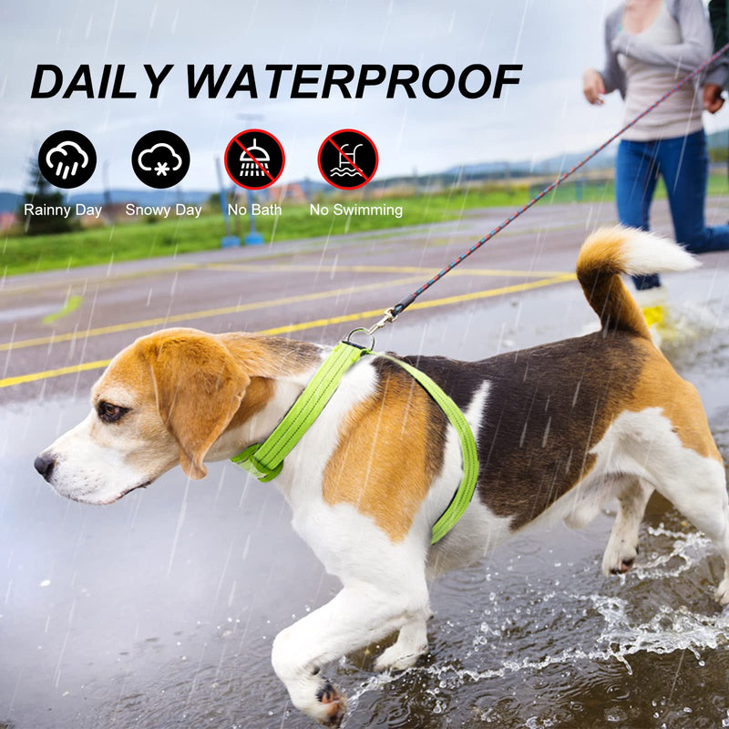 PZRLit LED Dog Harness Luminous for Dogs, Luminous Harness Dog Vest Rechargeable, Soft Padded, Adjustable and Reflective, Illuminated Dog Harness (Green, Large) Green Large - PawsPlanet Australia