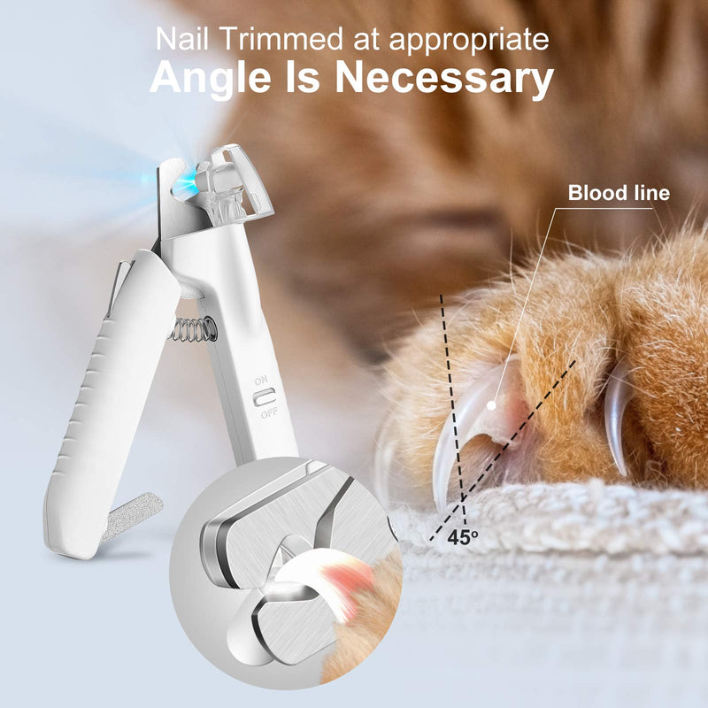 MGVANP - Redevelop Pet Nail Clippers for Your Pal - LED Light Dog Nail Clipper | Easy and Safer with Visible Bloodline | Razor Sharp Durable Blade | Vets Recommended Cutting Tool for Dogs and Cats - PawsPlanet Australia
