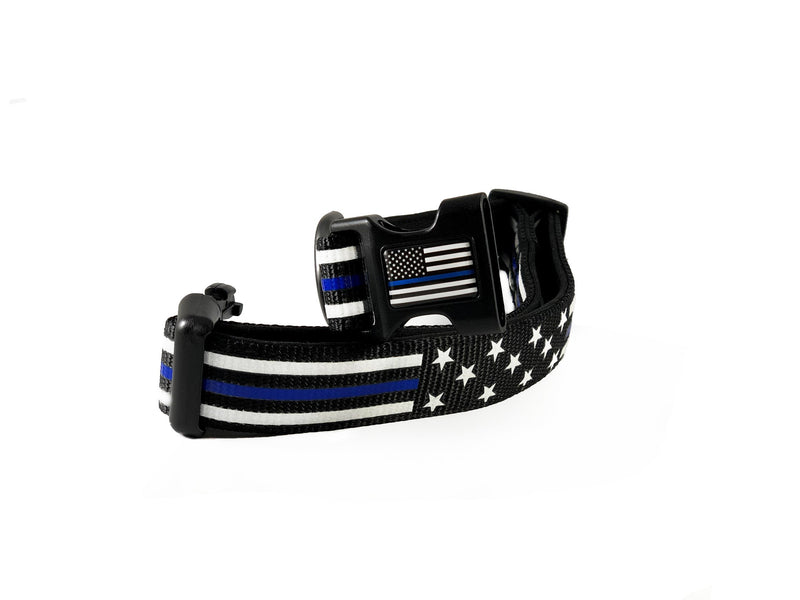 [Australia] - Dog Collar - Thin Blue Line (2 Styles Available) Small Stars & Stripes 