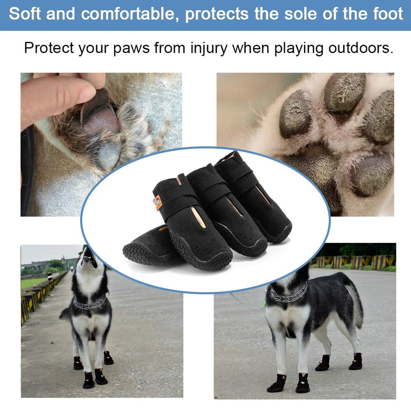 [Australia] - PETSIMTO 4 PCS of Waterproof Non Slip Hot Pavement Dog Booties for Hardwood Floors Dog Boots,Dog Shoes Indoor Outdoor Comfortable 1#(width 4cm) 