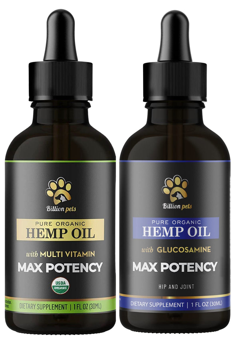 Billion Pets Hemp Oil for Dogs and Cats - Hip and Joint Pain - Calming Drops for Pets - PawsPlanet Australia