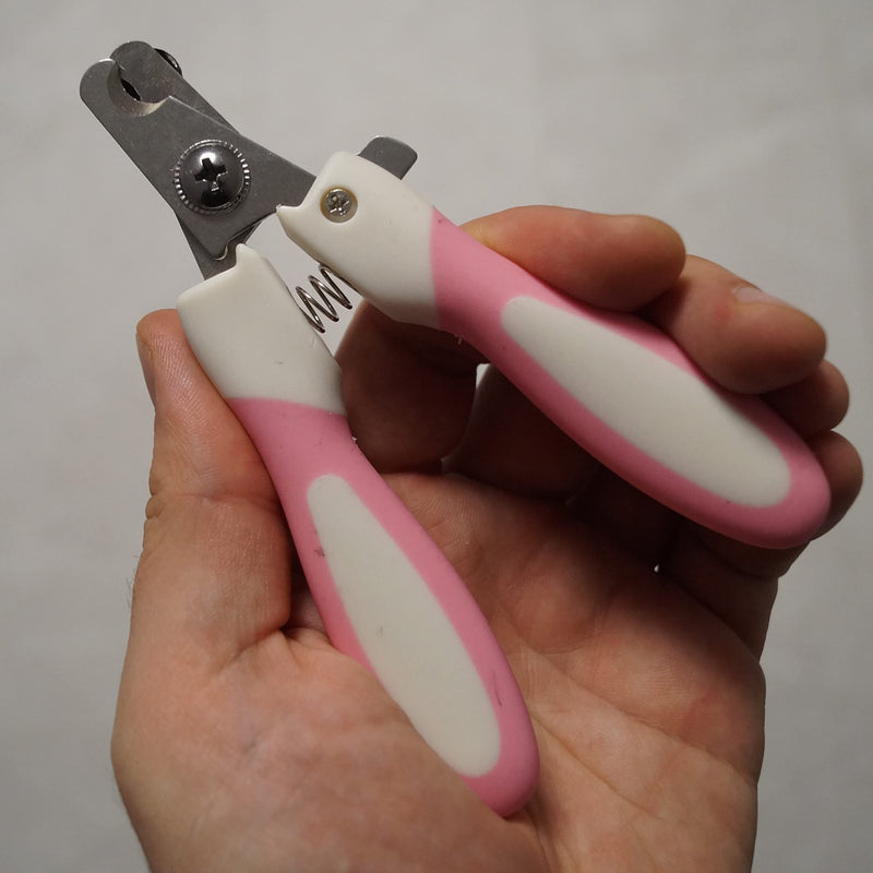 Fixed price claw scissors, claw pliers, nail scissors, dogs, cats, claw cutters, pink M - PawsPlanet Australia