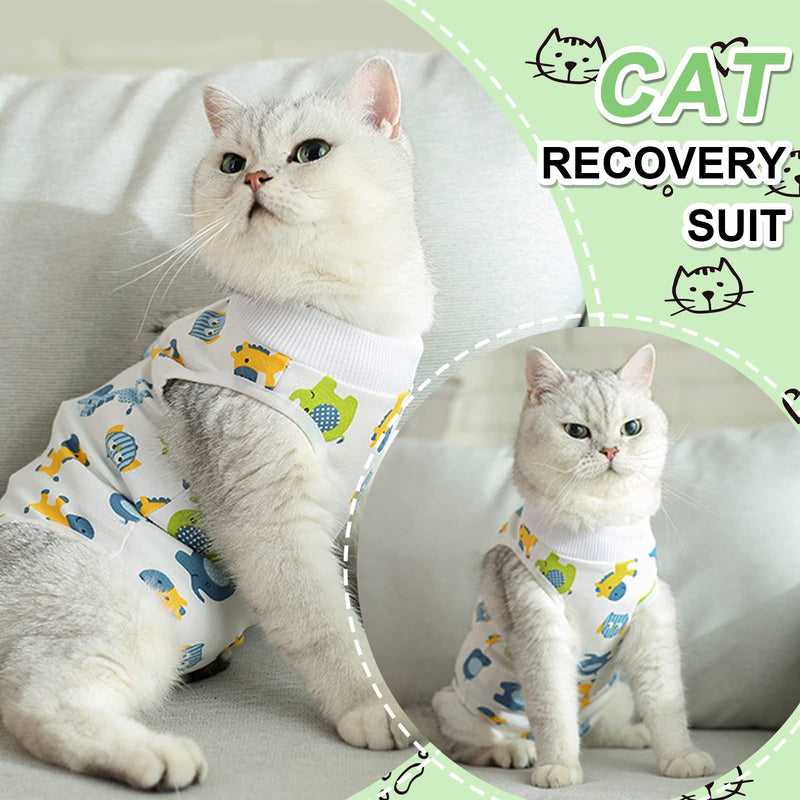 HACRAHO Cat Recovery Suit, 1 PCS Horse Pattern Thin Cotton Cat Recovery Kit Breathable Cat Surgery Protective Shirt After Recovery Surgery for Small Cats and Puppies, L - PawsPlanet Australia