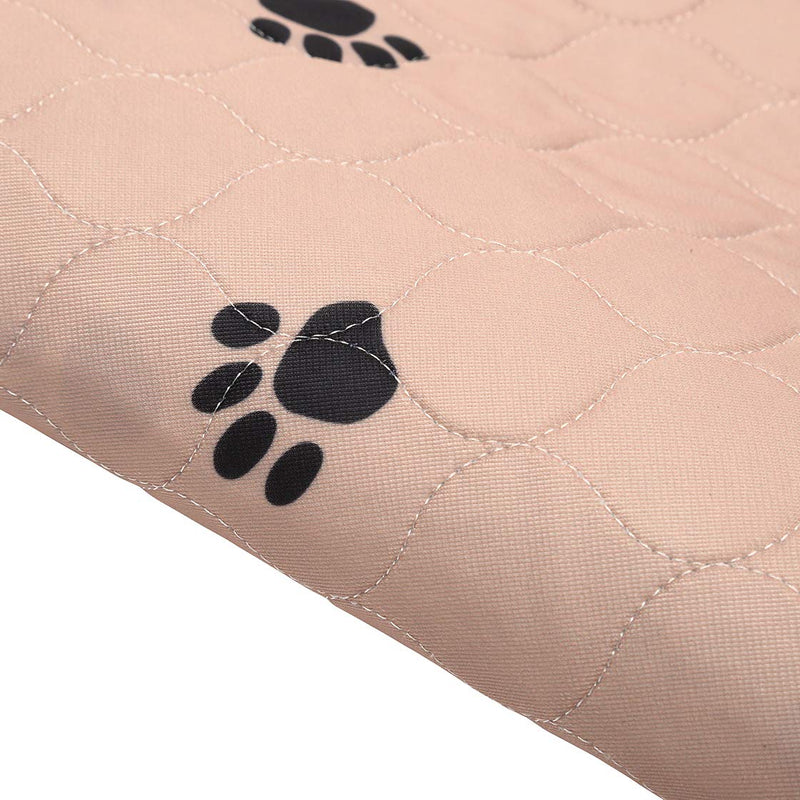 Non-Slip Dog Pee Mat Crate Pad for Pets Dogs Cats Washable Dog Pads with Fast Absorbent Breathable Dog Training Pad - Beige - L Large(89x56cm) - PawsPlanet Australia