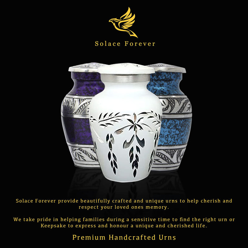Small Keepsake Urn - Red Rose Mini Ashes Urn - Premium Box & Bag Included - Mini Cremation Funeral Urn for Ashes - Honour Your Loved One with Memorial Urn Red - Perfect for Adults & Infants - PawsPlanet Australia