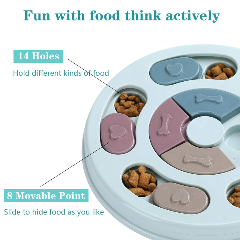 Dog Puzzle Toys,Dogs Food Puzzle Feeder Toys for IQ Training & Mental Enrichment,Dog Treat Puzzle Blue - PawsPlanet Australia