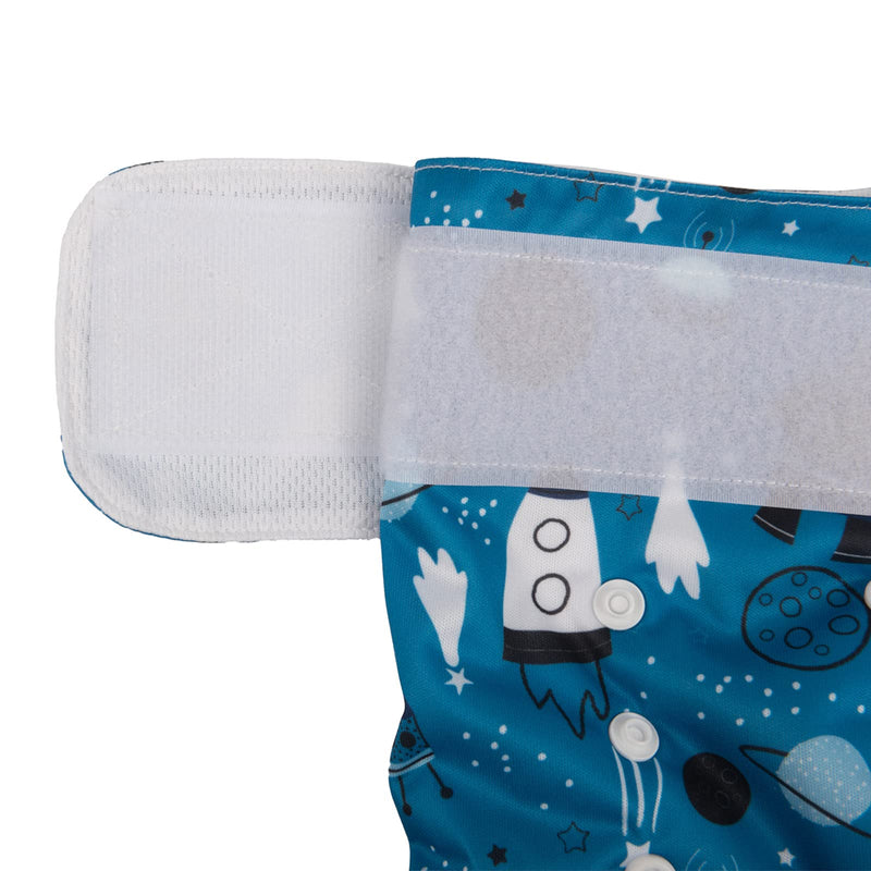 CuteBone Dog Diapers Female Reusable 3 Pack for Doggie in Heat, Washable Dog Pants Astronaut&rocket&universe XS - PawsPlanet Australia