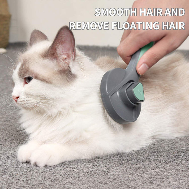 [Australia] - DOXILA Pet Brush Dog Hair Brush/cat Brush for Shedding and Grooming Pet Grooming Comb Pet Needle Comb Green 