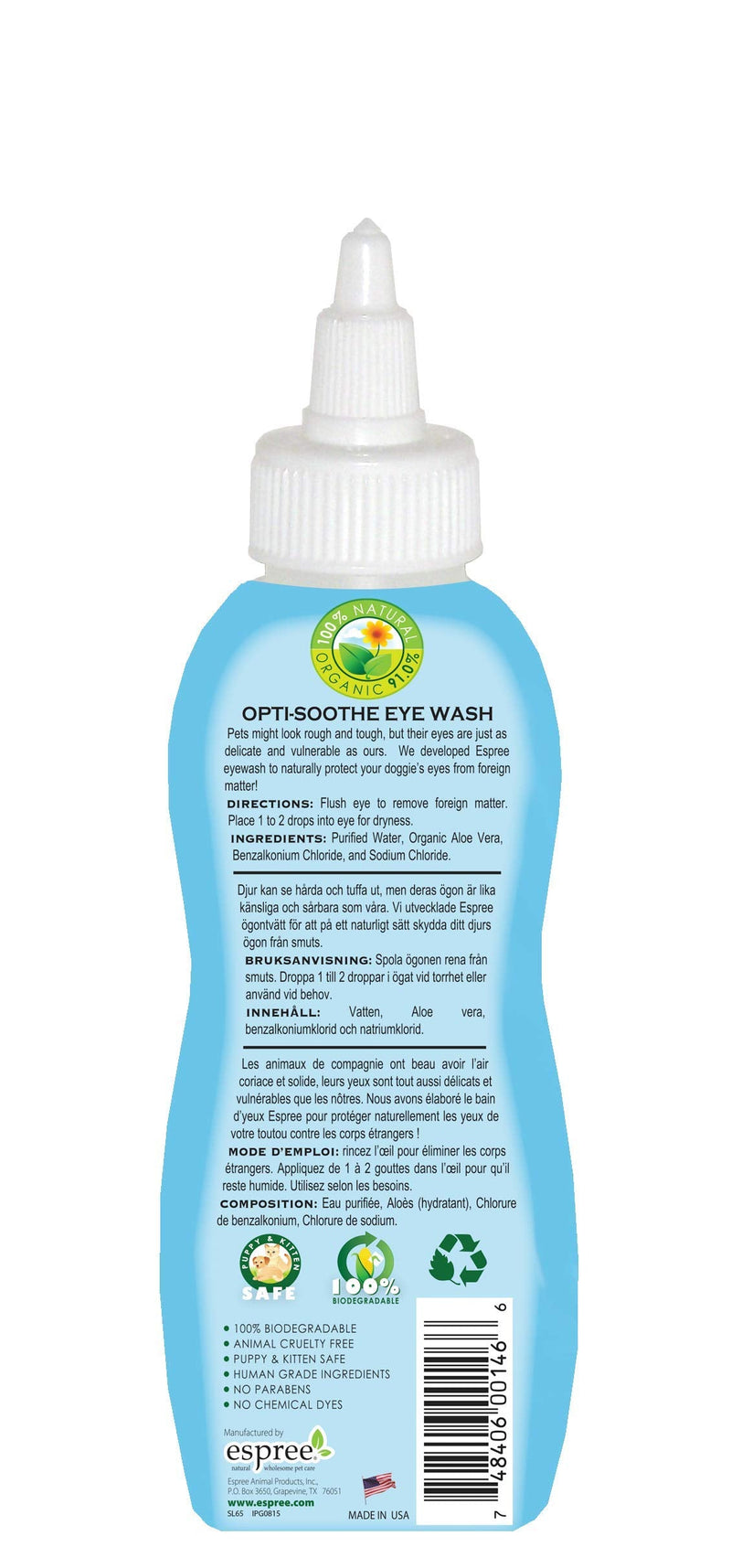 Espree Optisooth Eye Wash for Pets - PawsPlanet Australia