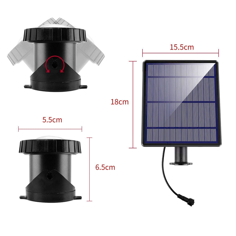 Solar Powered Pond Lights, Waterproof IP68 Submersible Lights with LED Color Changing Spot Light for Aquarium Tank Garden Pool Fountain Waterfall (Set of 2 Lights) Set of 2 Lights - PawsPlanet Australia