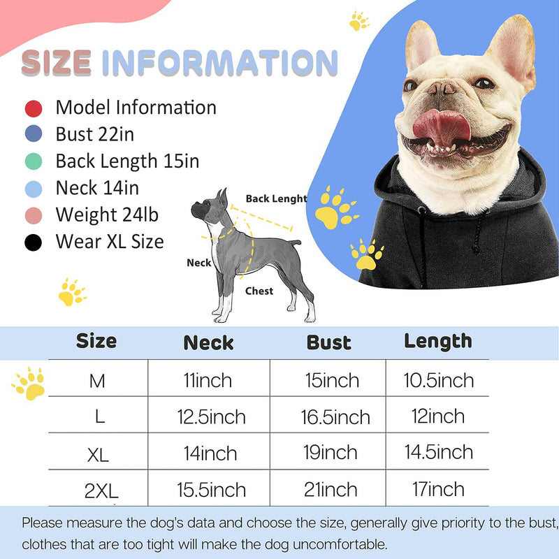 Basic Dog Hoodie Pet Clothes Sweater with Hat, Solid Color Casual Sports Hoodie Sweatshirt for Small Medium Dogs Pet hoodie black - PawsPlanet Australia