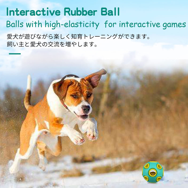 Interactive Dog Rubber Chew Toys Bouncy Fetch Balls for Small Medium Large Pets Jingle Ball - Small 2” - PawsPlanet Australia