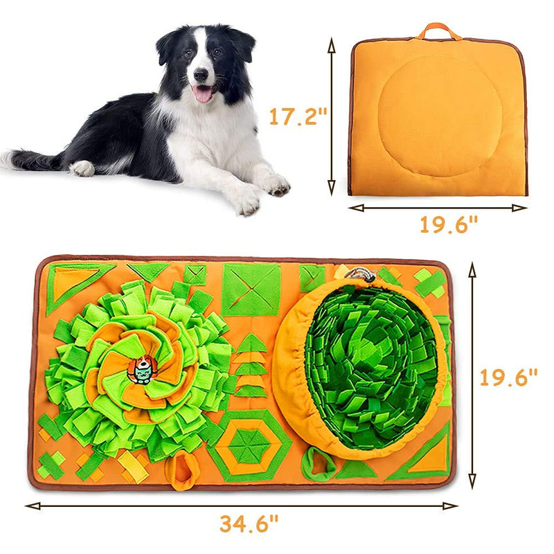 AWOOF Snuffle Mat for Large Dogs,Dog Snuffle Mat Interactive Feed Game for Boredom Stress Relief IQ Training Dogs Sniffing Mat Encourages Natural Foraging Skills for Small Medium Large Dogs - PawsPlanet Australia