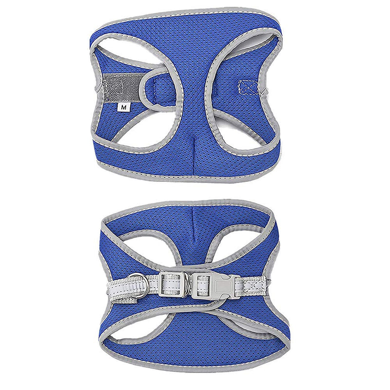 Breathable Mesh Dog Harness Adjustable Reflective Pet Vest Harness with Leash No Pull Vest Harness for Outdoor Walking Training - PawsPlanet Australia
